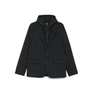 Herno Tailored Black Jacket With Detachable Hood - NWT